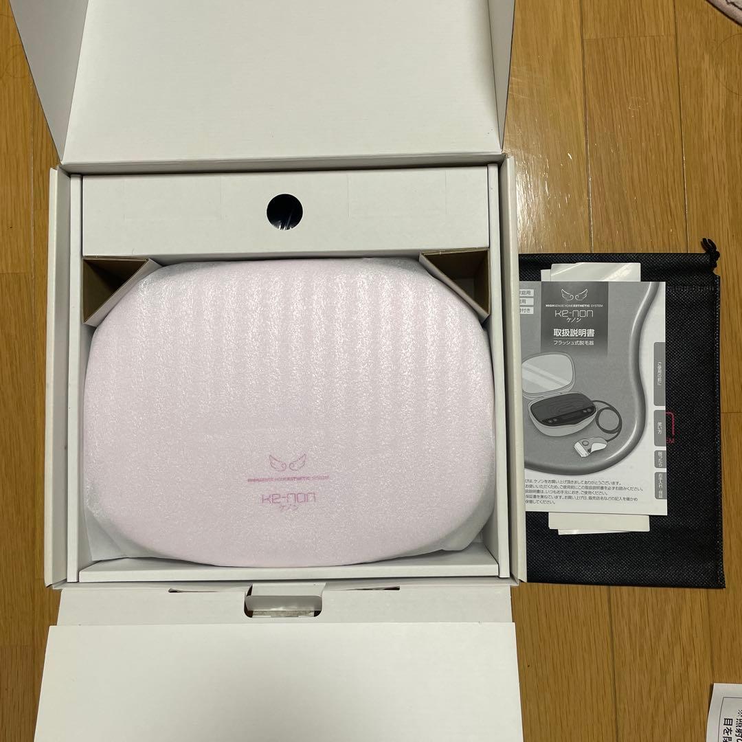 未使用品KE-NON フラッシュ式脱毛器 Ver 6.4 ピンク