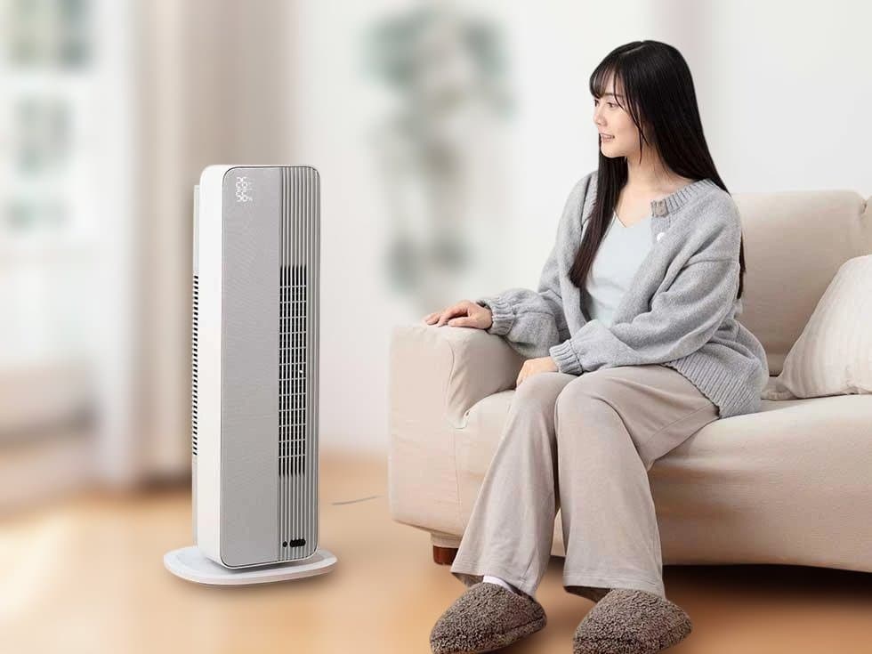 ホット&クール ファンヒーター　コイズミ　KHF-12243/H