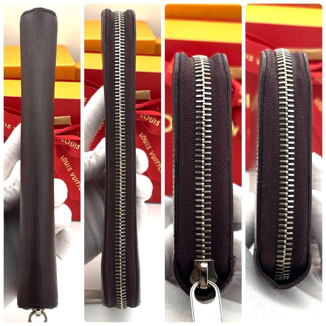 ☆美品☆ルイヴィトン ラウンドファスナー長財布 エピ ジッピーウォレット 茶 紫