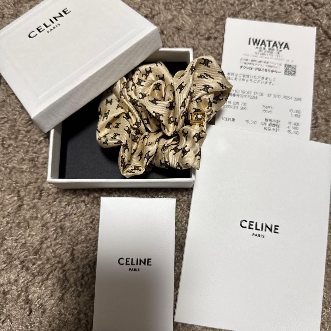 CELINE セリーヌ シュシュ ヘアアクセサリー ゴム