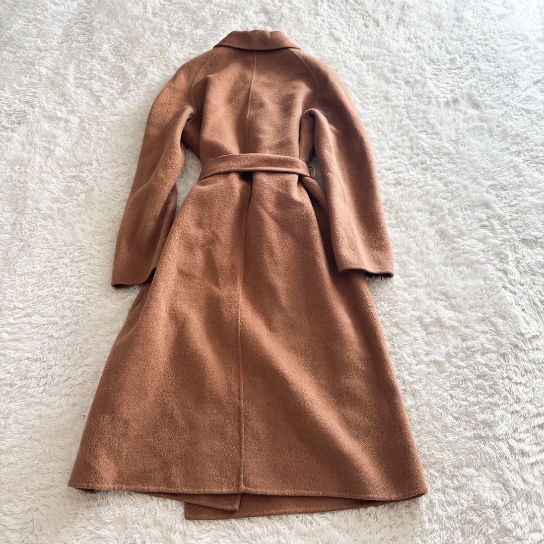 ローレンラルフローレン　チェスターコート　ロングコート　ウール　リボン　キャメル