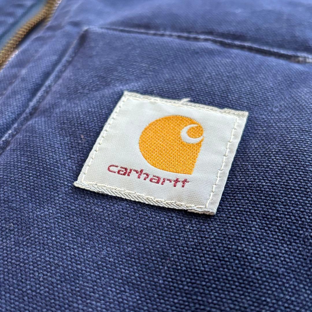 90's カーハート ベスト ネイビー ナス紺 フェード M ステューシー