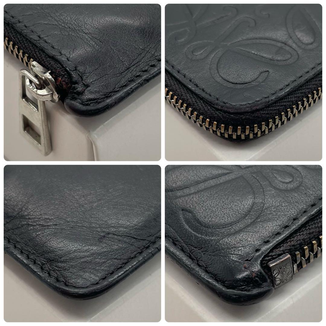 ロエベ　ケース　小銭入れ　アナグラム　レザー