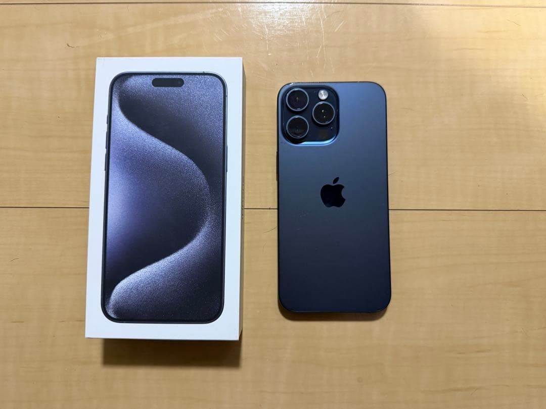 iPhone15promax ブルーチタニウム