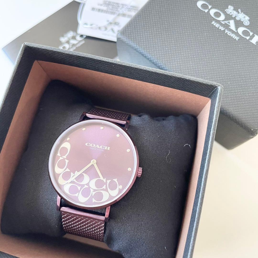 【新品・箱付き】COACH 腕時計 ペリー クォーツ 動作確認済 日常生活防水