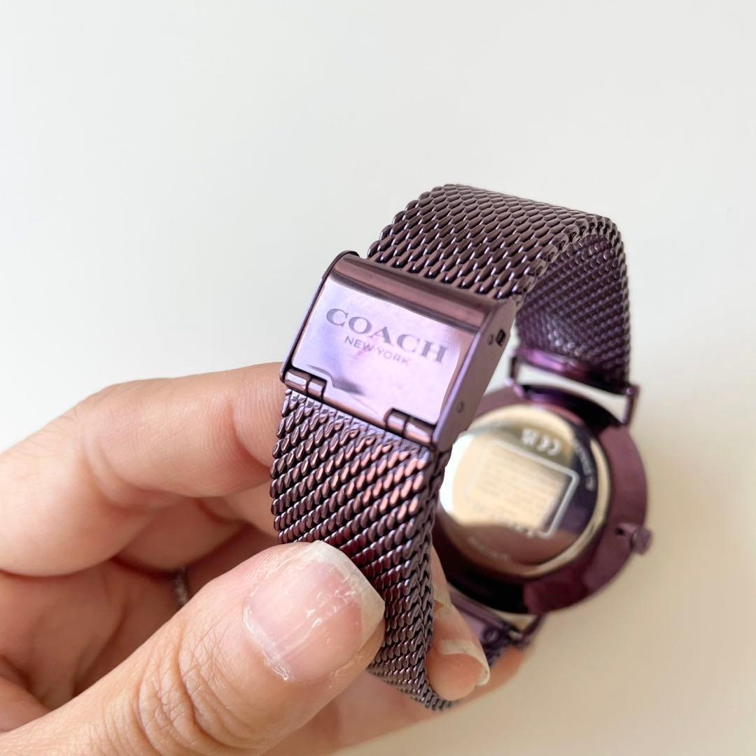 【新品・箱付き】COACH 腕時計 ペリー クォーツ 動作確認済 日常生活防水