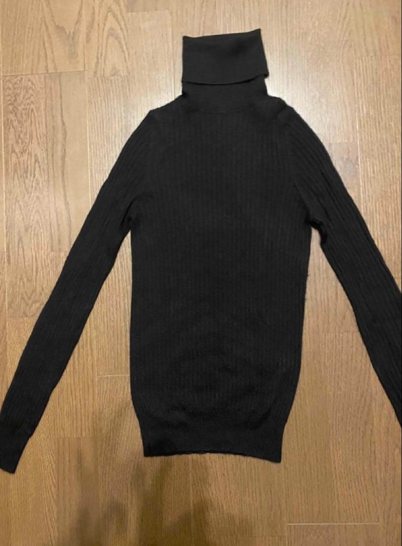 Drawer ドゥロワー 18G カシミヤシルクリブタートルニット