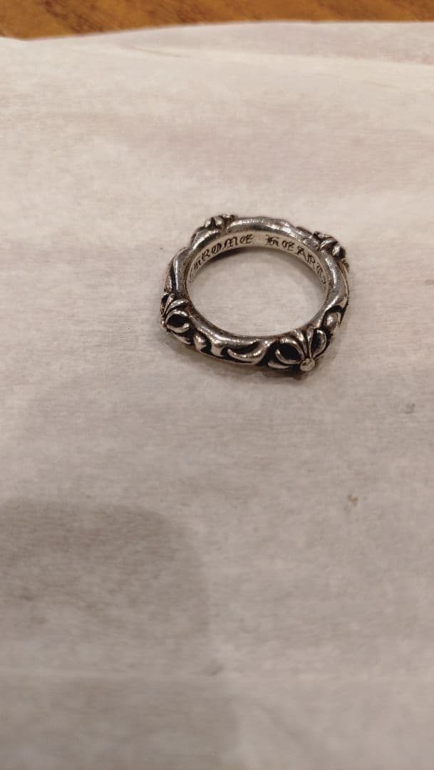 M*i様 クロムハーツ SBT BAND/SBTバンドシルバーリングメンズ 17