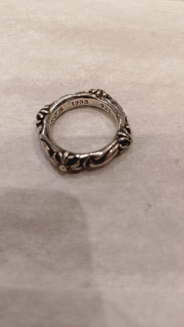 M*i様 クロムハーツ SBT BAND/SBTバンドシルバーリングメンズ 17