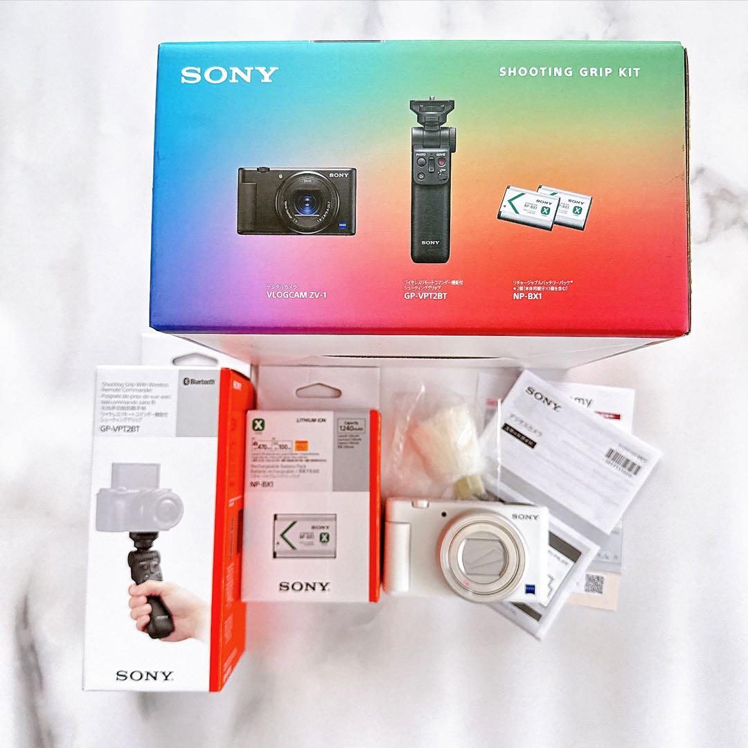 【ほぼ未使用】SONY VLOGCAM ZV-1G シューティンググリップキット