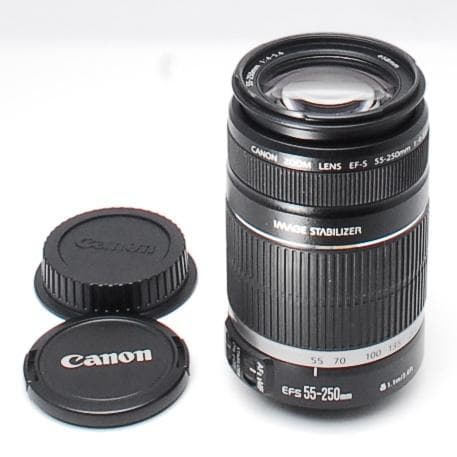 美品 Canon EF-S 55-250mm f/4-5.6 IS 望遠レンズ