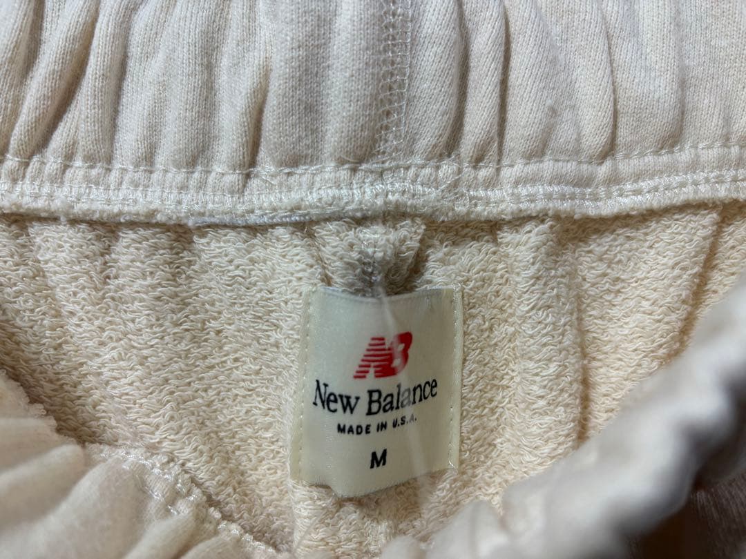 new balance usa core スウェットパンツ L ベージュ 米国製
