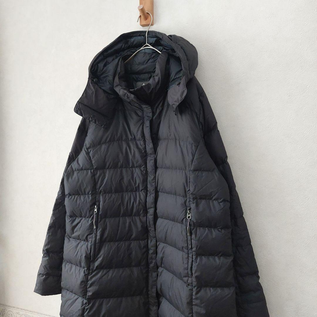 mont-bell トラベルダウンロングコート♪ブラックゆったりL-R