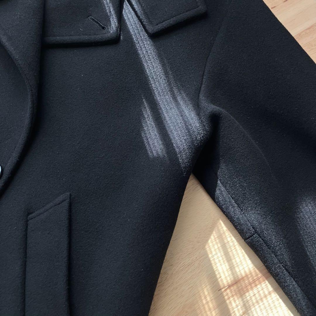 【2024AW】L'ESSAGE MANTECO スタンドショートコート 黒