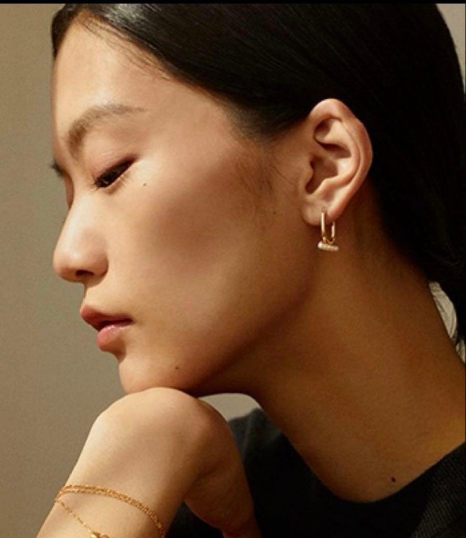 MARIA BLACK ゴールドフープピアス（片耳用）