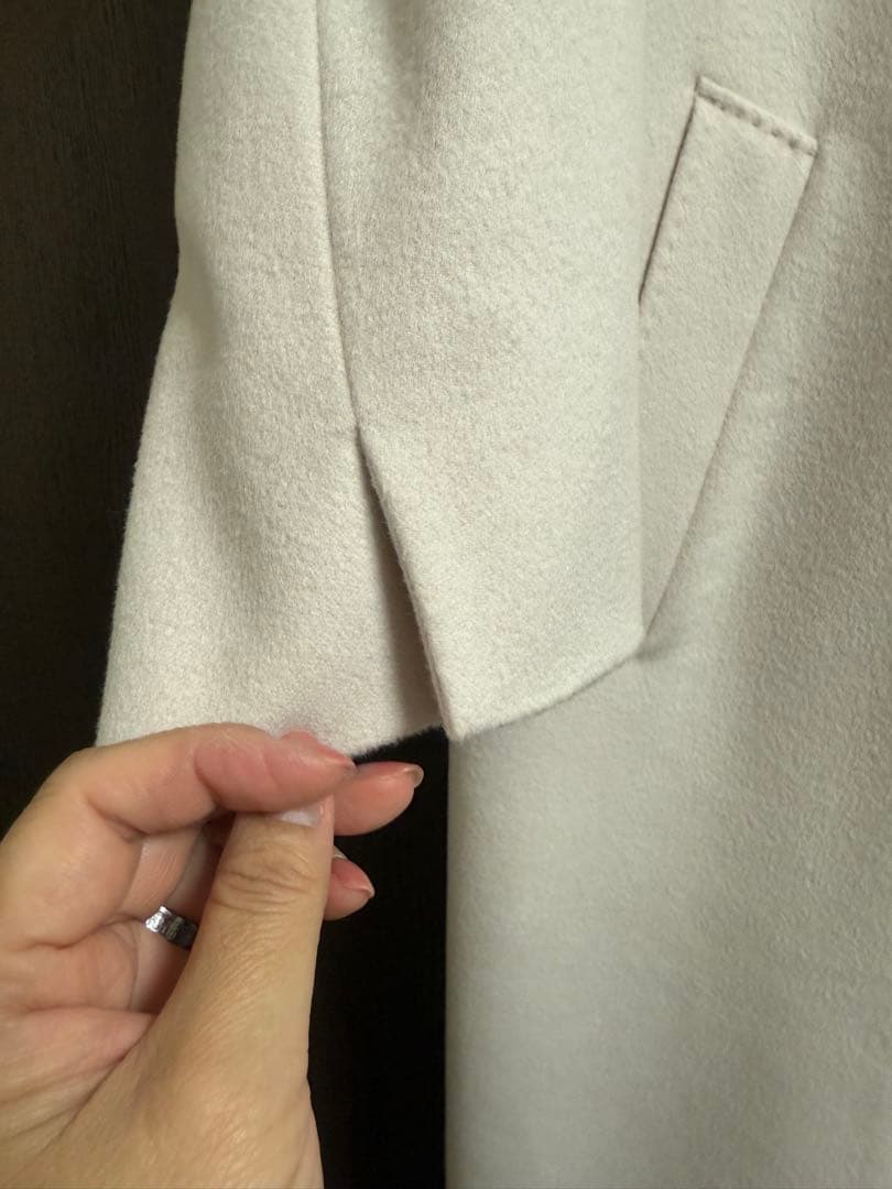 23区大きいサイズ48 ウールカシミアビーバーチェスターコート