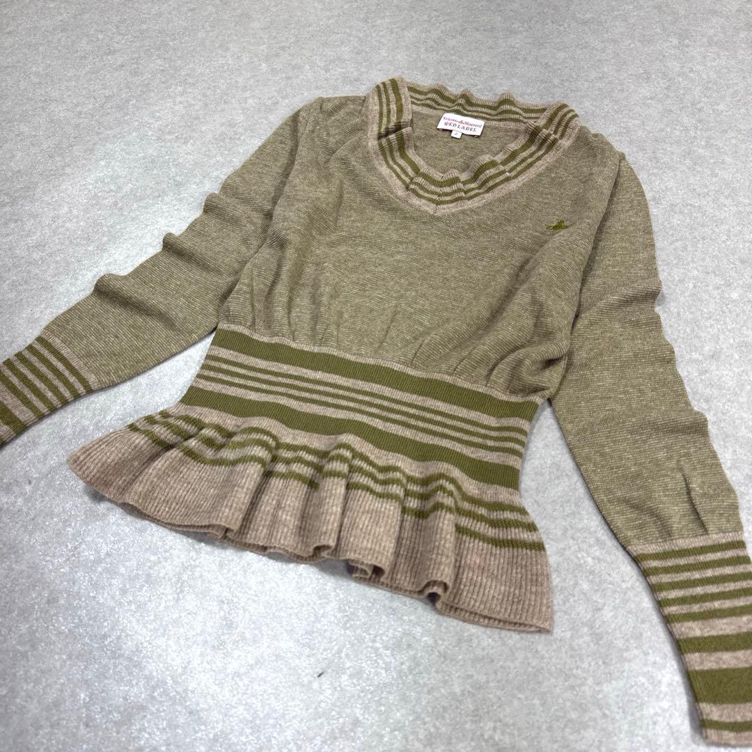 Vivienne Westwood RED LABEL シルク混 ペプラムニット