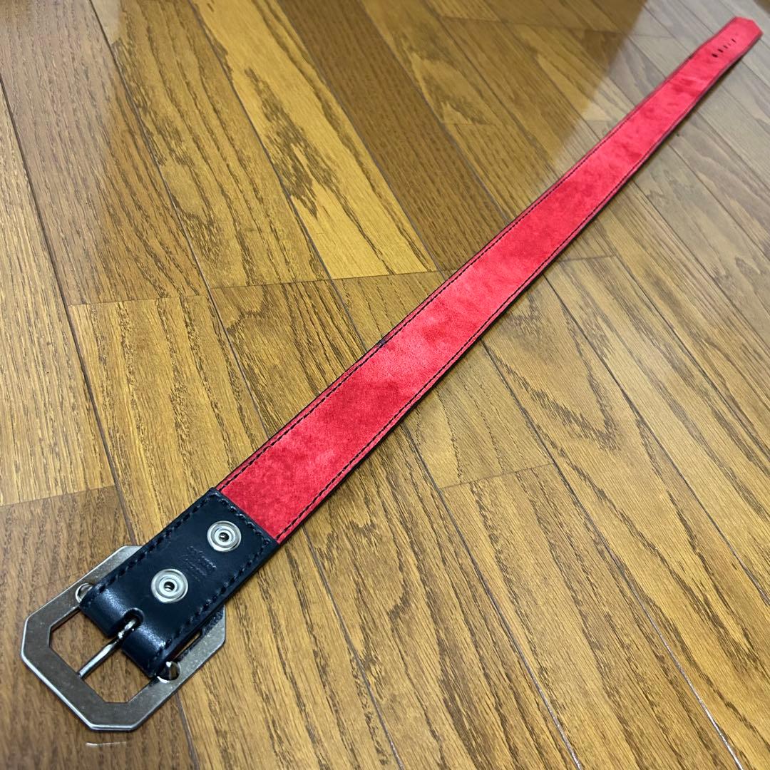 ピラミッド鋲2連ベルト　本革