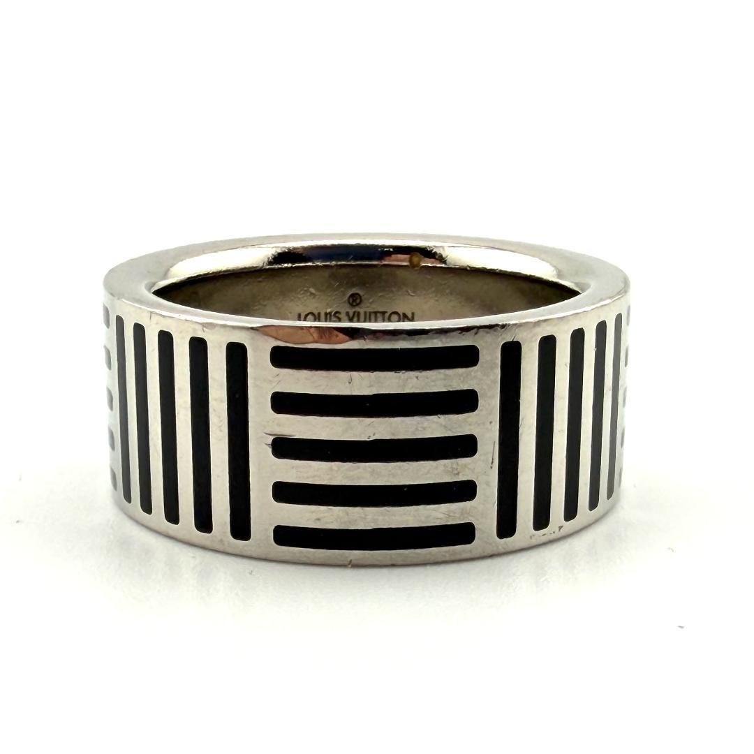 ルイヴィトン M62493 リング バーグ ダミエカラーズ シルバー ブラック