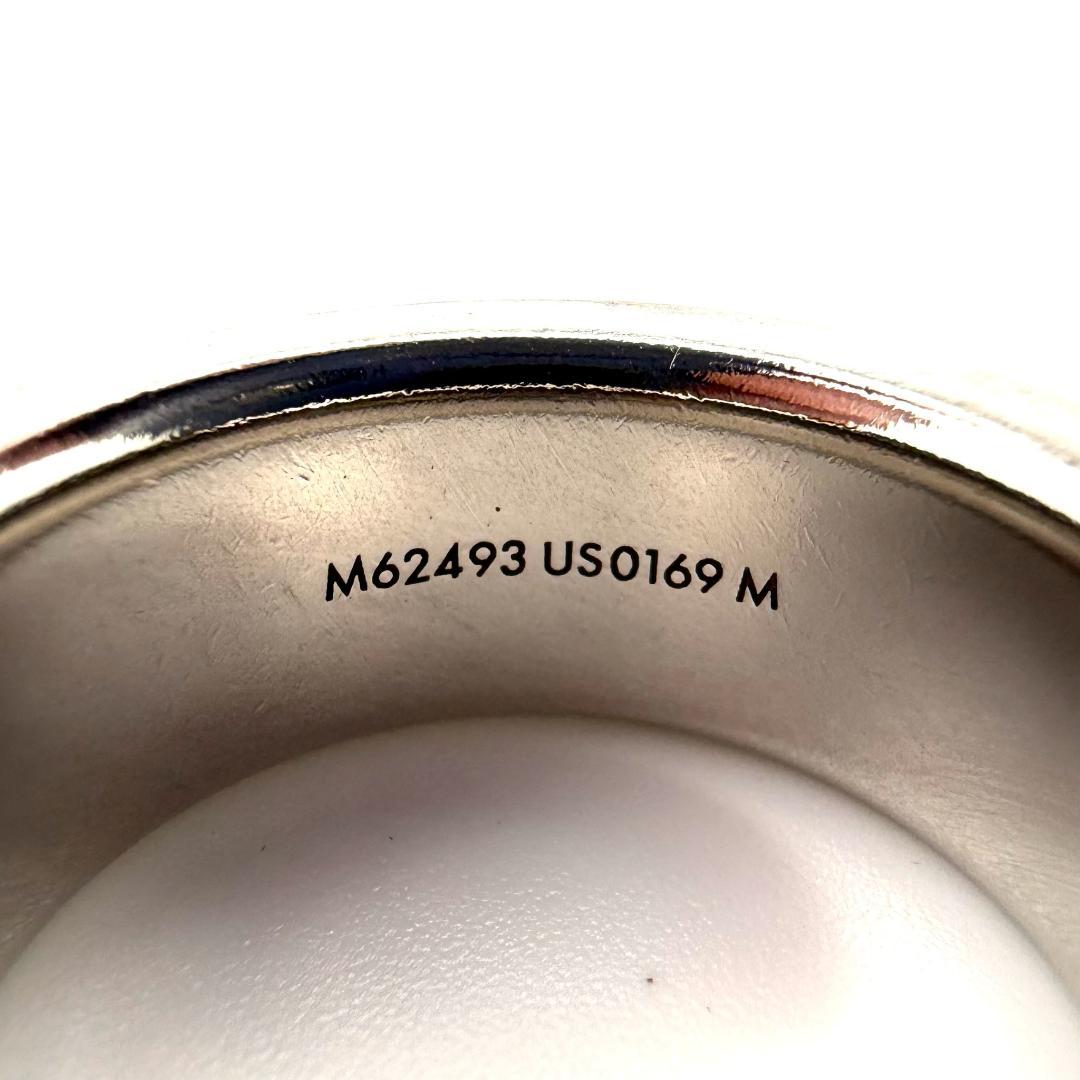 ルイヴィトン M62493 リング バーグ ダミエカラーズ シルバー ブラック