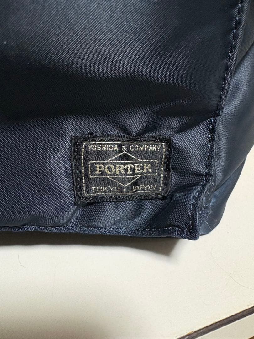 【美品中古】PORTER ポーター　タンカー　トートバッグ　アイアンブルー