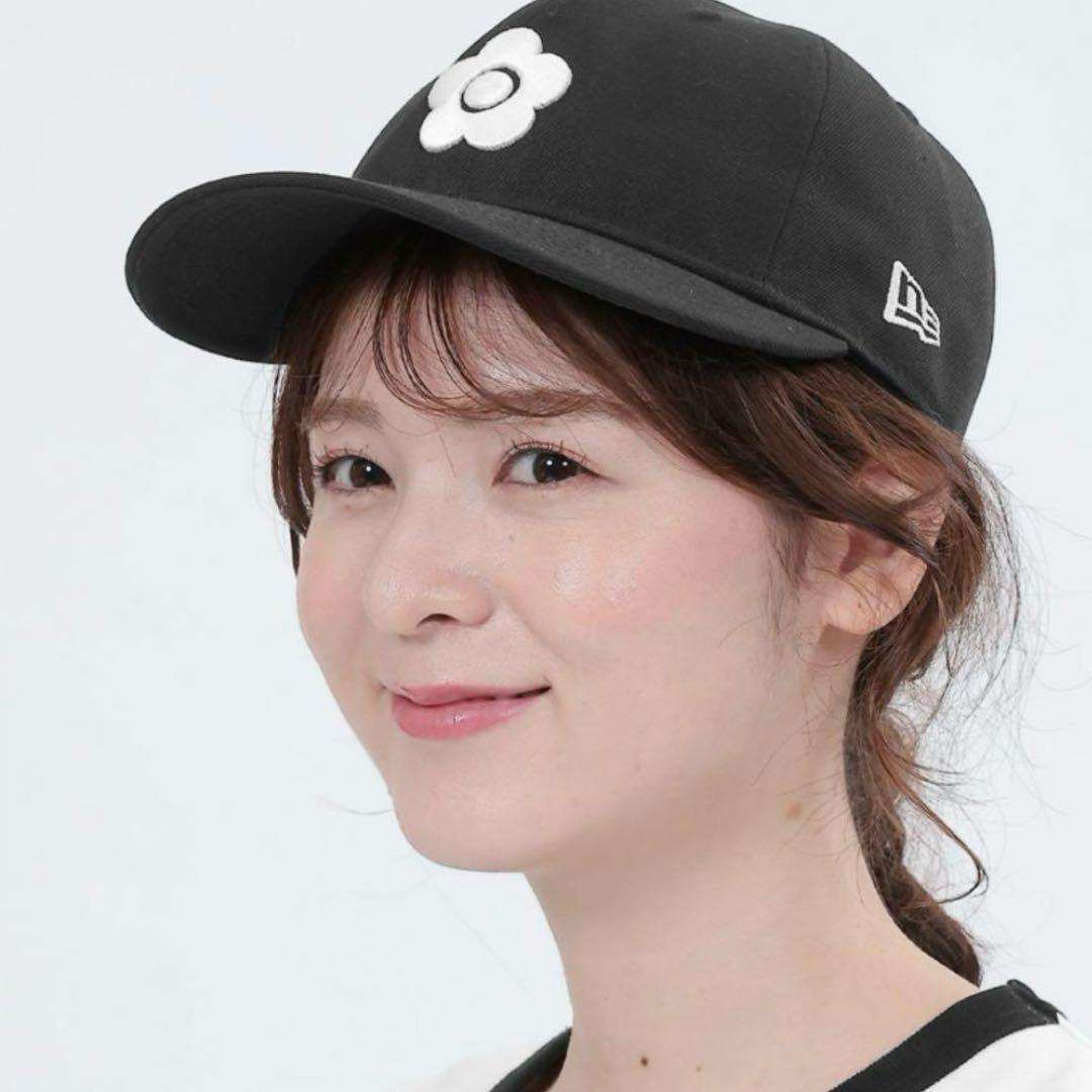 NEW ERA(R) × MARY QUANT BIGデイジー キャップ　黒