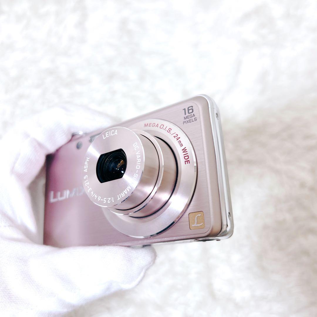 未使用級　動作確認済み　パナソニック　dmc-fh8 コンデジ　カメラ　ピンク