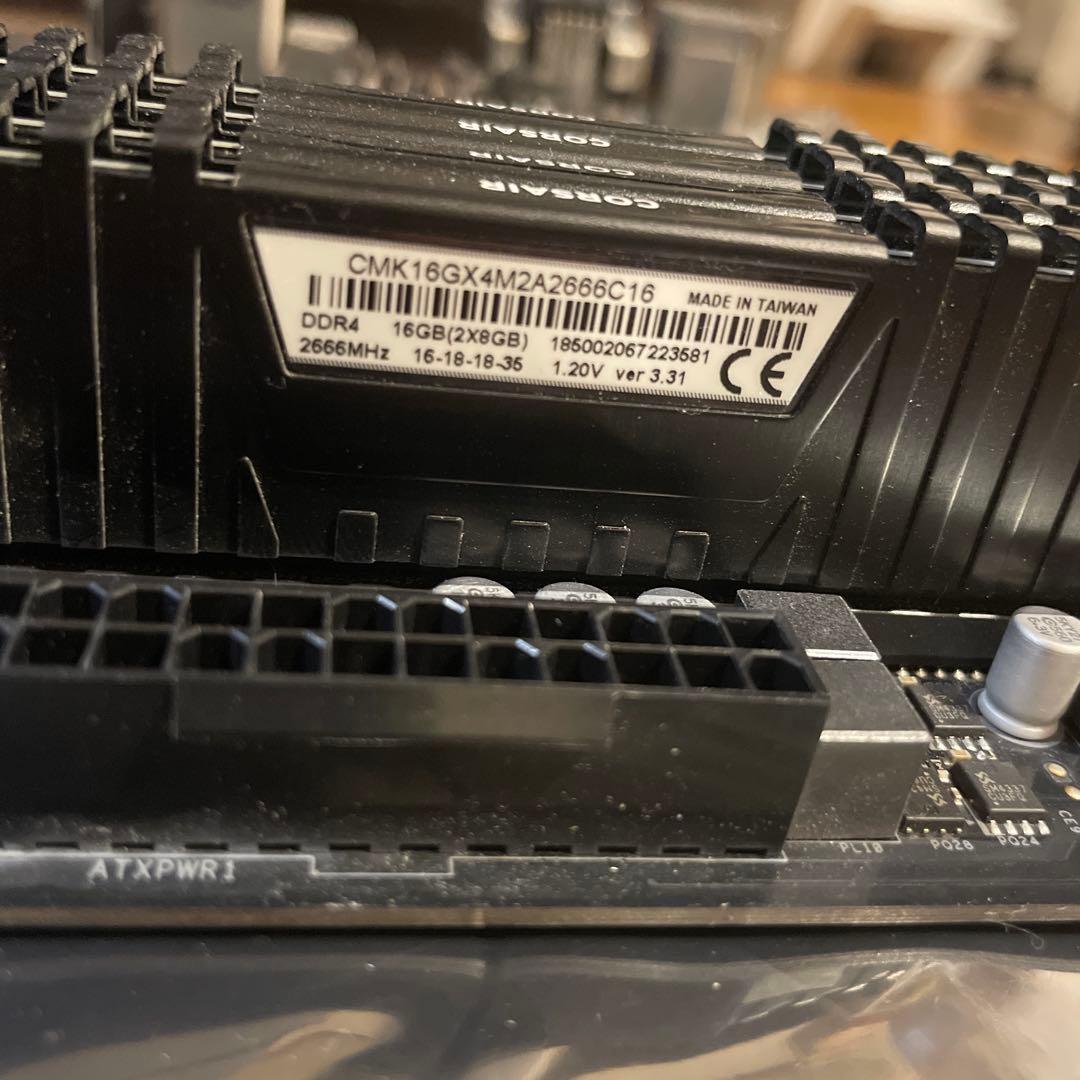 ASRock Z390 マザーボード i7-9700k メモリ8GB×4