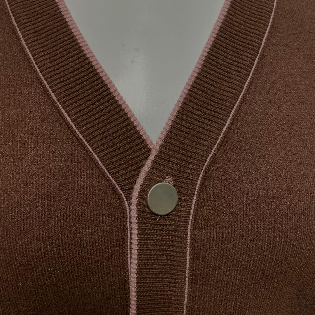 完売品　LINKABLE リンカブル リバーシブルカーディガン バイカラー