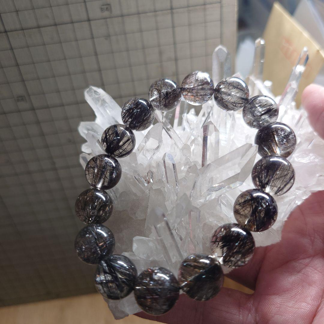 よっともくん様分☆二酸化チタンリアルブラックルチルクォーツ　偽物だと返金します