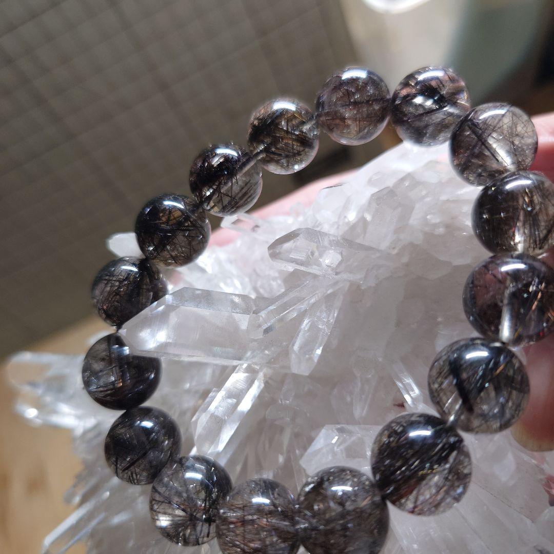 よっともくん様分☆二酸化チタンリアルブラックルチルクォーツ　偽物だと返金します