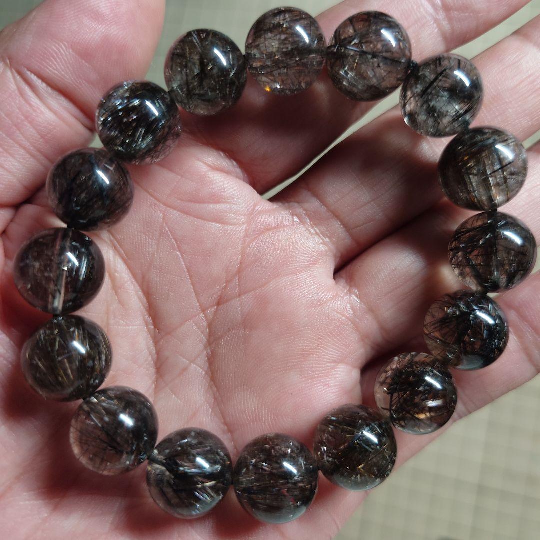 よっともくん様分☆二酸化チタンリアルブラックルチルクォーツ　偽物だと返金します