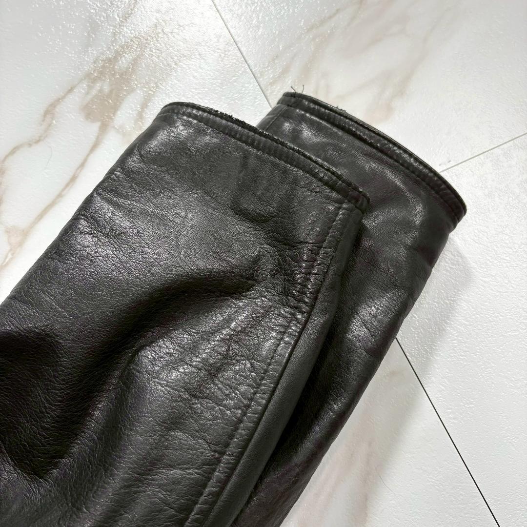 JOSLYN CLARKE ダブル ライダース ジャケット レオパードブラック