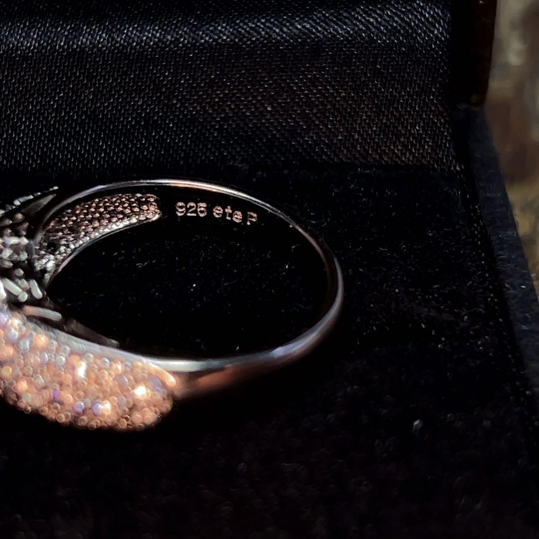 【美品】ete エテ パヴェ リング SV925P 大粒 13号