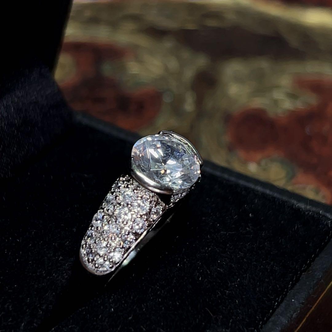 【美品】ete エテ パヴェ リング SV925P 大粒 13号