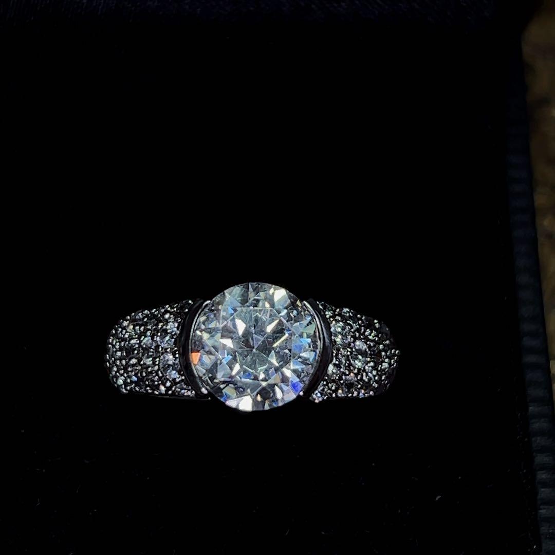 【美品】ete エテ パヴェ リング SV925P 大粒 13号