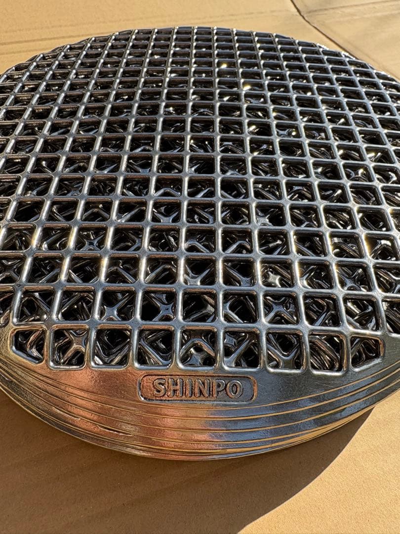 シンポ 焼肉用ロースター網 丸型28cm 業務用 10枚セット 中古美品