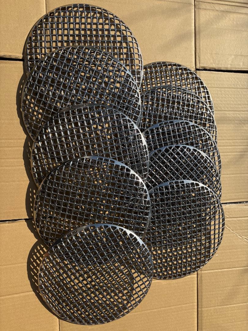 シンポ 焼肉用ロースター網 丸型28cm 業務用 10枚セット 中古美品