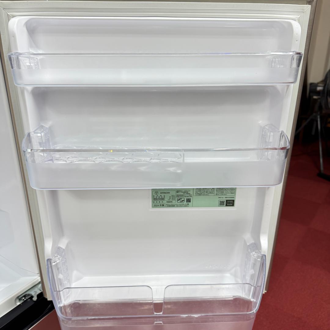 東京23区送料無料　超美品日立2024年製3ドア冷蔵庫265L　洗浄/除菌済み