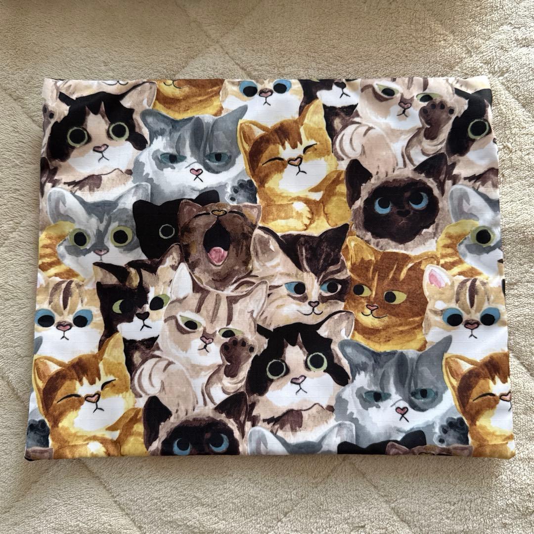 レスポートサック　ボストンバッグ　ネコ柄　大容量