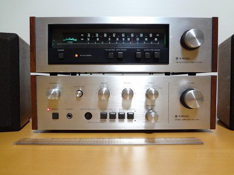 美品 完動品 TRIO KT-1300 KA-1200 （ミニコンポの先駆け）