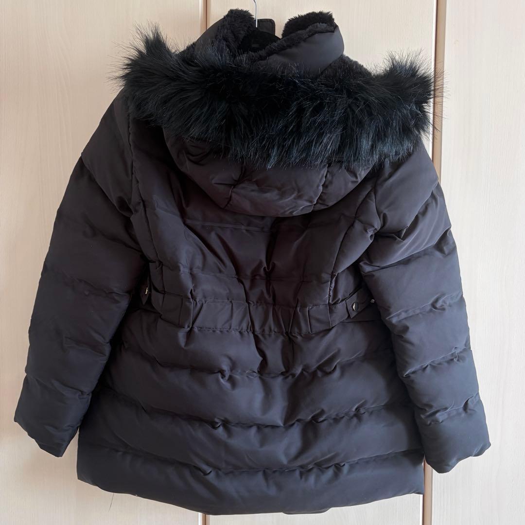 ZARA ダウンジャケット セミロング丈 フード付き XL