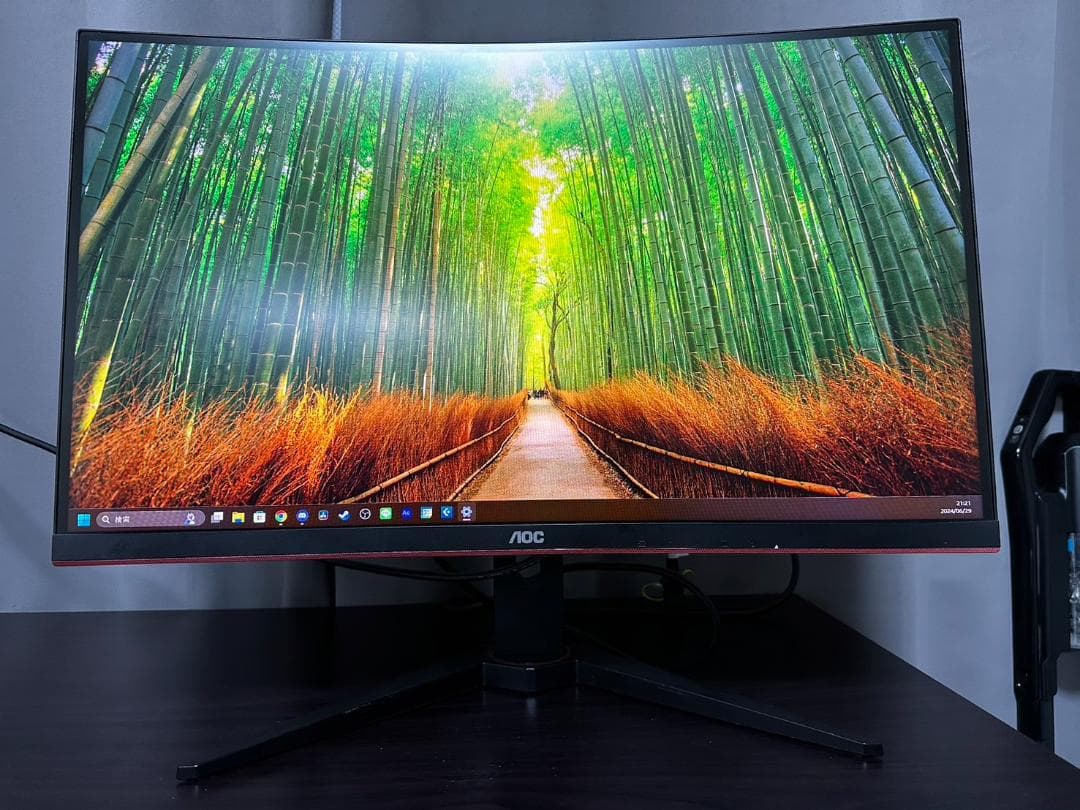 AOC ゲーミング モニター C27G1　27インチ/144Hz/VA 曲面