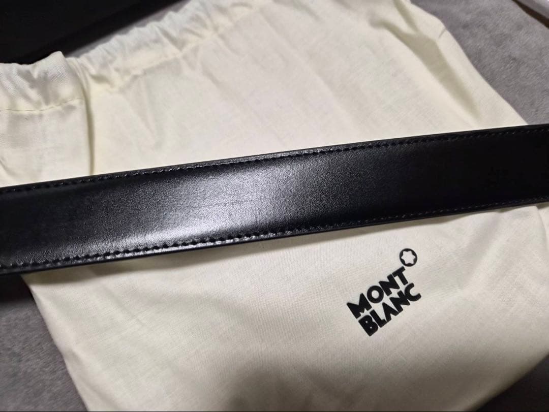 新品 MONTBLANC リバーシブル レザーベルト MB111080