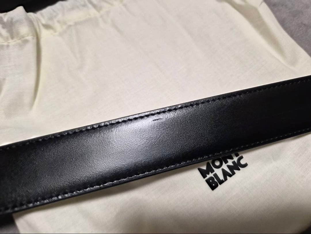 新品 MONTBLANC リバーシブル レザーベルト MB111080