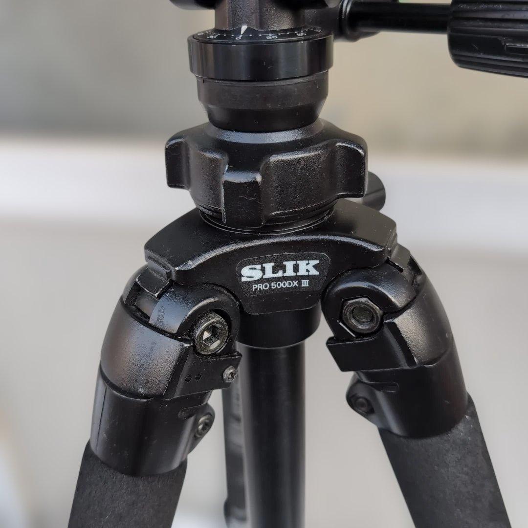 雲台付 SLIK スリック 三脚 PRO 500DX Ⅲ N 雲台 SH-806