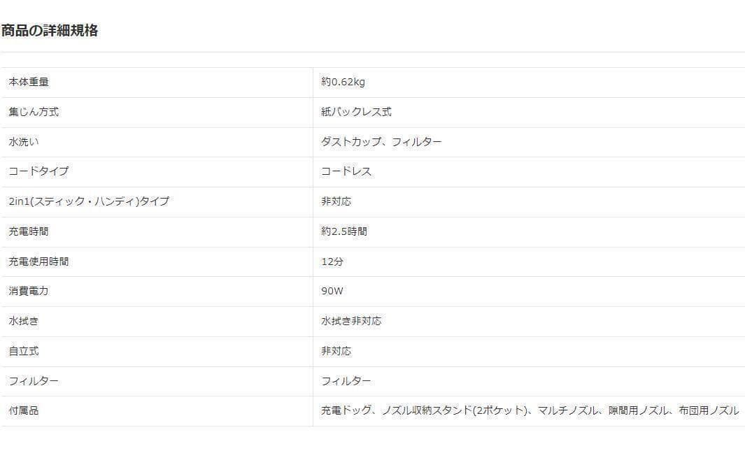 新品 Shark 充電式ハンディクリーナー【WV250J-WH】