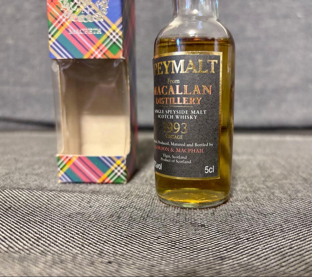 ゴードン&マクファイル　スペイモルト　マッカラン　ミニボトル3本セット　未開封