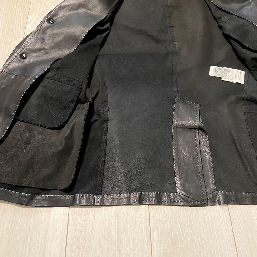 DSQUARED2 ディースクエアード 3つボタン レザー テーラージャケット