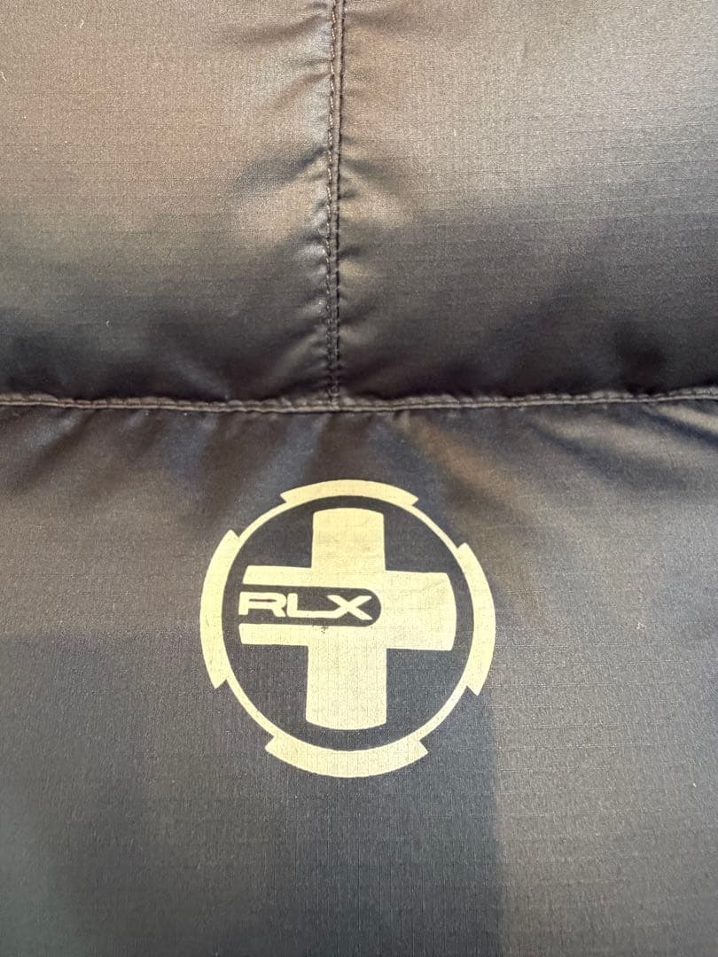 RLX フード付きダウンジャケット ネイビー/オレンジ